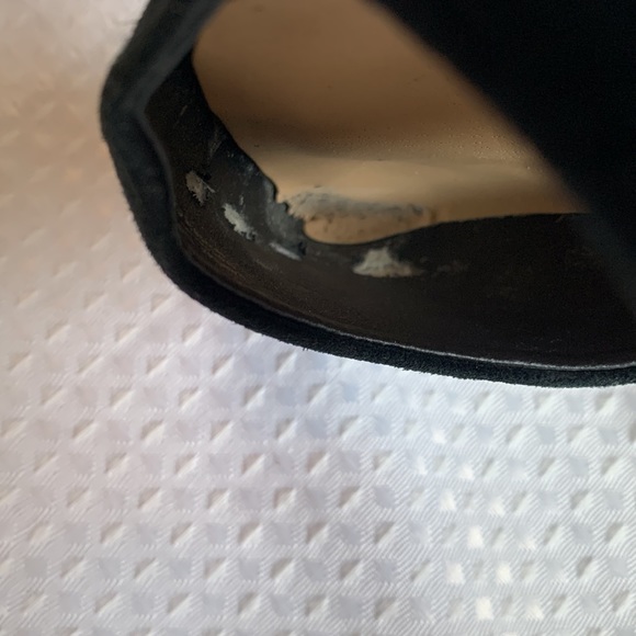 Joe’s Jeans ankle wrap studded buckle suede heel in black W8.5 - Picture 10 of 13